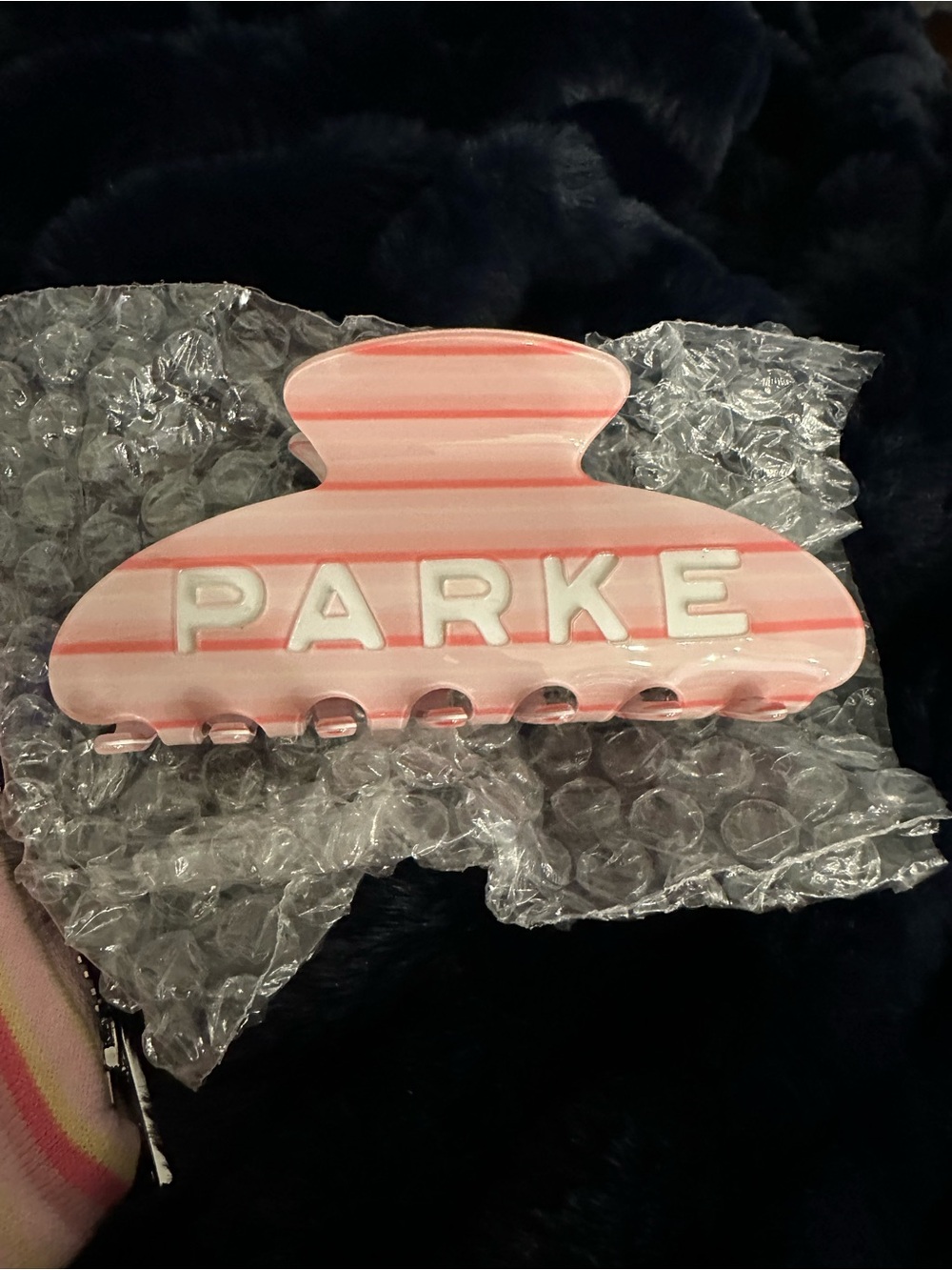 PARKE Summer Friday Girly Stripe Claw Clip. SOLD OUT!!